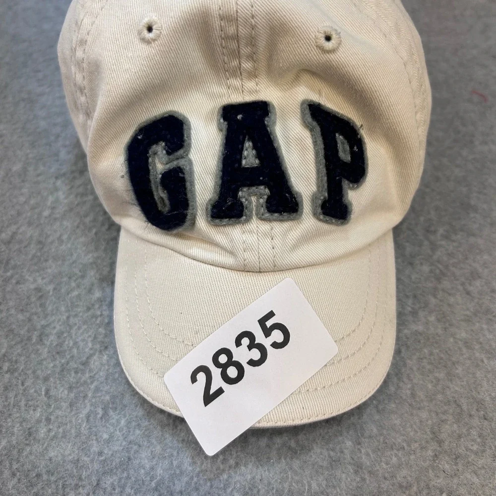 GAP Logo Kids Cream Baby Gap Baseball Cap Elastic Back S/M